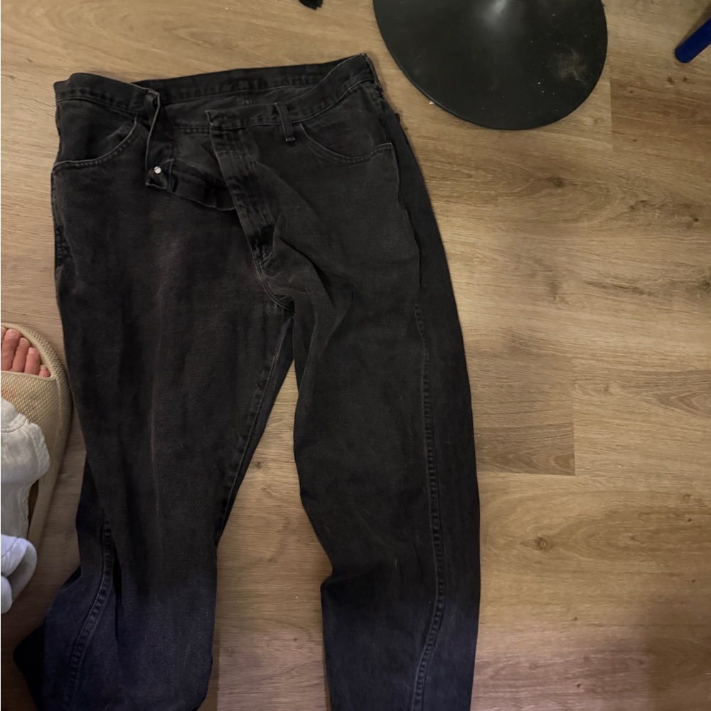 Black Denim Jeans rustler 40 x 30